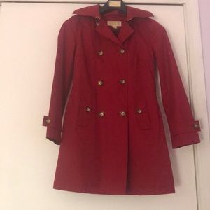Michael Kors trench rain jacket with hood